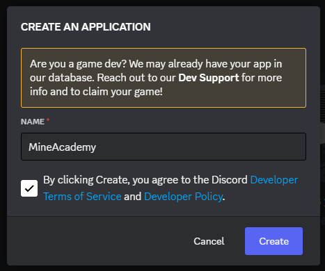 create a minecraft discord bot for you