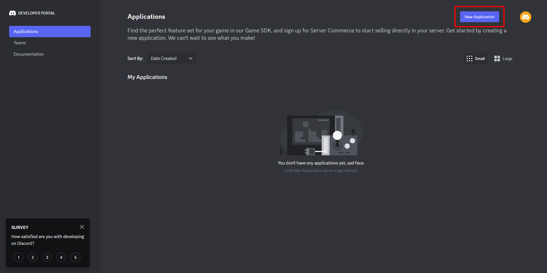 Discord Development/Applications Portal